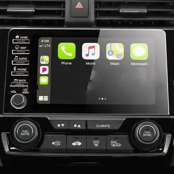 10 2019 2020 Honda Civic Araba Radyo GPS için Ekran Temperli Navigasyon Cam Ekran Koruyucu Film Araba İç Sticker