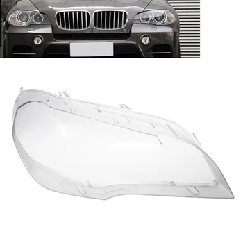 Araba Temizle far camı Kapak Değiştirme Far Başkanı İşık Lambası Kabuk Kapak-BMW X5 E70 2008-2013