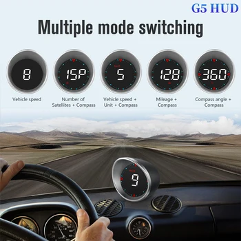HUD G5 Head Up Ekran GPS Elektronik Pusula Ekran Hız Sürüş Kilometre Hız Uyarı Oto elektronik Parçaları Evrensel