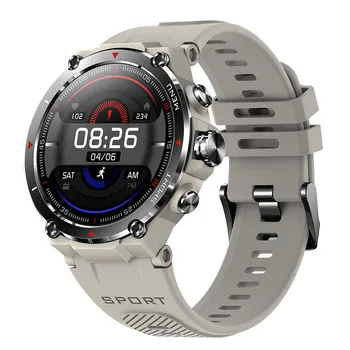 HM03 GPS akıllı saat 1.3 inç AMOLED HD Ekran 24h Sağlık Monitör Açık Uzun Pil Ömrü Spor SmartWatch erkekler için