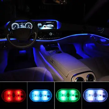 Çok renkli LED Mini acil USB şarj araba çatı ışıkları okuma ışık parmak dokunmatik gece lambası