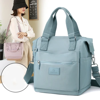 Moda kadın Çantası Trendi %2022 Naylon Düz Renk postacı çantası Büyük Kapasiteli Çanta Lüks Tasarımcı omuz çantaları