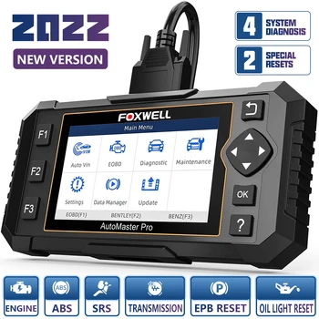 FOXWELL NT614 Elite OBD2 tarayıcı ABS SRS şanzıman kontrol motor kod okuyucu EPB yağ ışık sıfırlama teşhis tarama aracı PK NT604