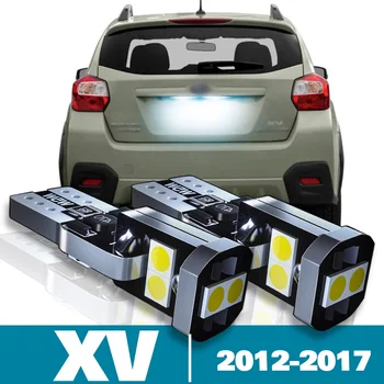 2 adet LED plaka aydınlatma ışığı Subaru XV Aksesuarları İçin 2012 2013 2014 2015 2016 2017