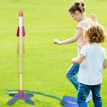 Gerçekçi Roketler Güvenlik Köpük Oyun 3/6/8 Roketler Rekabetçi Spor Açık EVA Başlatıcısı Oyun Setleri Çocuklar için 3+