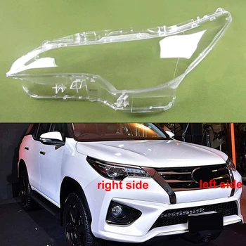 Toyota Fortuner 2016-2020 için LED Far Kapağı Şeffaf Lamba Gölge Far Kabuk Lens Pleksiglas Oto Yedek Parçaları