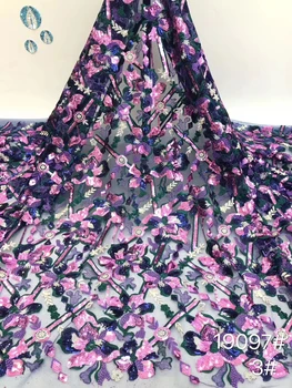 Afrika pullu dantel kumaş 2022 yüksek kaliteli Fransız dantel kumaş Nijerya tül dantel kumaş düğün elbisesi D37461