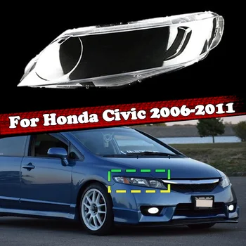Ön farlar lens kapağı abajur lamba kabuk maskeleri Far kabuk ışık kapakları Honda Civic 2006 2007 2008 2009 2010 2011