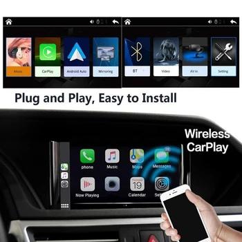 Android Otomatik Apple Carplay Kablosuz Aı Kutusu Mercedes Benz için W204 A B C E CLA GLA GLK ML NTG4.5 ile Araba Oyun Ios AirPlay