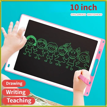 10 İnç çocuk LCD yazı tahtası çizim kurulu LCD ışık enerjisi öğretim yazı tahtası akıllı komik Graffiti kurulu