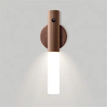 Kablosuz LED kapı kilidi ışık otomatik sensör hareket dedektörü lamba mutfak merdiven akıllı küçük LED gece ışığı ışık