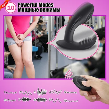 10 Hız Titreşimli Yapay Penis Külot Kablosuz Kontrol Klitoris Stimülatörü vajina masaj aleti Giyilebilir mastürbasyon için seks oyuncakları Kadınlar için