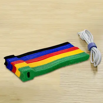 100 adet Serbest Bırakılabilir kablo bağı s Renkli Kendinden Yapışkanlı Raptiye Bant Kullanımlık Naylon Döngü Wrap Zip Paket Bağları T tipi kablo bağı Tel