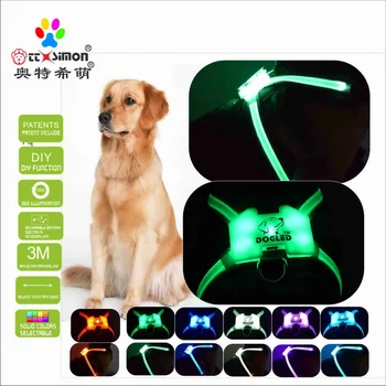 led ışıklı köpek tasması köpek led elektrikli köpek tasması cc cimon koşum 2021