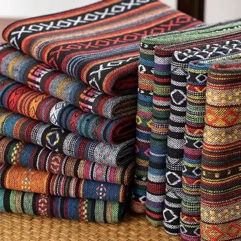 Yeni Etnik Tarzı Pamuk Keten Kumaş Tekstil Patchwork Otel Bar Masa Örtüsü kanepe kılıfı Yastık Örtüleri Perdeler Masa Örtüsü