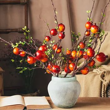 Iskandinav Ev Dekor Yapay Nar Modern Oda Kapalı Masa Süsler Hediyeler Düğün yılbaşı dekoru Süslemeleri Meyve