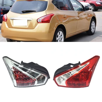 Araba Arka Tampon Sol Sağ Kuyruk İşık Fren Lambası Fren Lambası Konut Nissan Tiida Hatchback İçin 2011 2012 2013 2014 2015