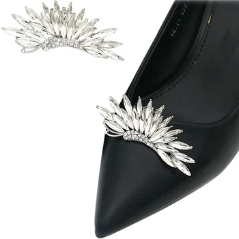 2 Adet Dekoratif ayakkabı tokaları Güzel Kelebek Ayakkabı Süsleme Kadınlar Düğün Yüksek Topuk DIY Aksesuarları Pompaları Çanta Dekor