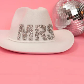 BAYAN kovboy şapkası Ülke Batı düğün Uzay Disko Cowgirl Bekarlığa Veda bekarlığa veda Partisi gelin duş gelin Son Rodeo dekorasyon Hediye