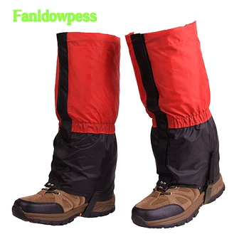 1 Çift Unisex Kar yağmur botu Kapakları Legging Çorapları Su Geçirmez Rüzgar Geçirmez İsıtıcı Bacak Körüğü ayakkabı koruyucu Galoş Adam Kadınlar için