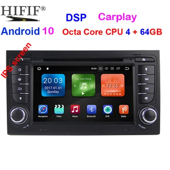 Android 10 4G ARABA GPS İçin Audi A4 B6 B7 S4 B7 B6 RS4 B7 SEAT Exeo DVD oynatıcı radyo stereo IPS ekran multimedya otomatik navigasyon