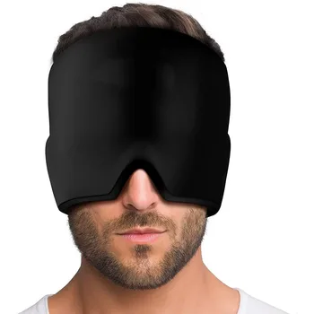 Jel Buz Baş Ağrısı Giderici Şapka Soğuk Terapi Migren giderici Kap Stres Basınç Gevşeme Masajı Fiziksel Soğutma Jeli Göz Maskesi