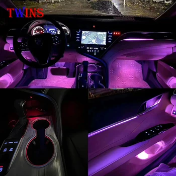 Iç atmosfer ışığı Toyota camry 2020 İçin Renk ortam ışığı Kapı kontur ışıkları fincan lambası