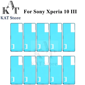 10 Adet Orijinal Sony Xperia 10 III SO-52B SOG04 XQ-BT52A102SO Arka muhafaza pil kapağı Yapışkanlı Etiket Bant Değiştirme