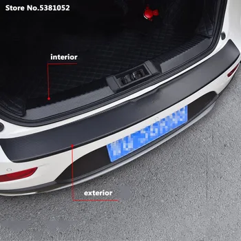 Araba Rearguards Dış İç Arka Tampon Gövde Trim Koruma Sticker Mazda CX5 CX-5 2017 2018 2019 2020 2021 2022