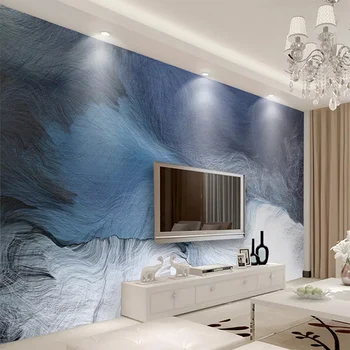 Özel Fotoğraf Duvar Kağıdı 3D Modern Taze Dinamik Çizgiler Doku Duvar duvar bezi Oturma Odası TV Yatak Odası Ev Dekorasyon Su Geçirmez