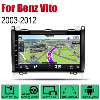 Içinmercedes Benz Vito 2003~2012 NTG Android araç DVD oynatıcı GPS Navi oynatıcı Navigasyon Mulitmedia sistemi ses stereo