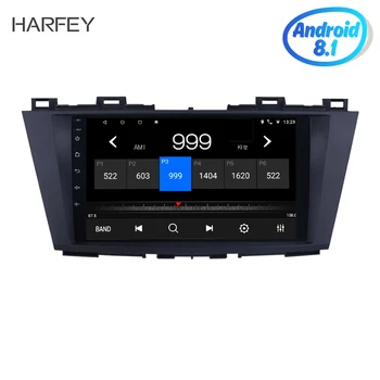 Harfey 1024 * 600 9 inç Araba Multimedya Oynatıcı Android 8.1 GPS Navigasyon Sistemi için 2009 2010 2011 2012 Mazda 5 ile Dijital TV