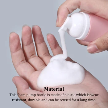 Köpük pompa şişesi Toz geçirmez Kapaklı Doldurulabilir Taşınabilir Kozmetik Dağıtıcı Konteyner Şişeleri Aksesuarı Açık