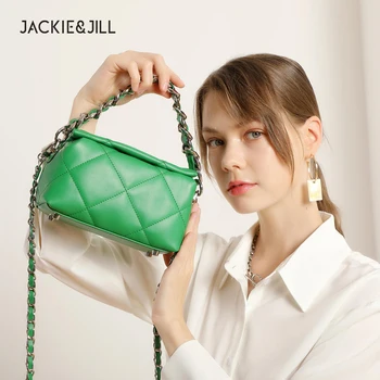 Jackie & Jill Moda Tüm Maç Eşkenar Dörtgen Kadın Çanta Zincir El Bir Omuz Kare Çanta CrossBody Çanta Kadınlar İçin