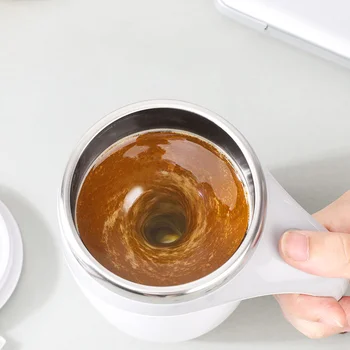 Otomatik Kendini Karıştıran Manyetik Kupa Paslanmaz Çelik Sıcaklık Farkı Kahve Karıştırma Fincan Blender Akıllı Mikser termos kupa