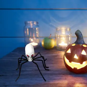 Fotoğraf Sahne Cadılar Bayramı Örümcek Kafatası Korku Cadılar Bayramı Dekorasyon Pratik Net Doku Cadılar Bayramı Hayalet Kafa
