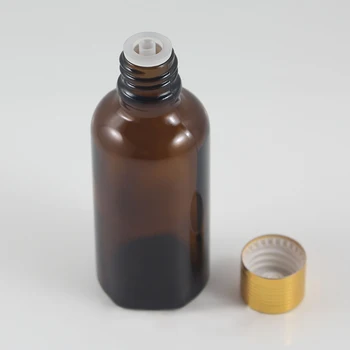 Amber cam kozmetik şişe 50ml uçucu yağ cam şişe üretim cam Çin tedarikçi