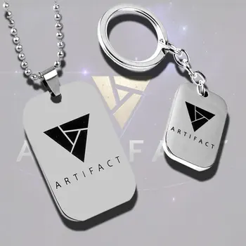 Artifact Dota2 Card Game Chains And Necklaces Hot Steam Game Keychain брелок для ключей цепь на шею Stainless Steel Jewelry