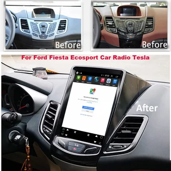 8+128GB Android Ford Ecosport Fiesta 2008-2016 2DİN Radyo Dikey Tesla IPS Ekran Araba Multimedya Oynatıcı Headunit 11 Oto 