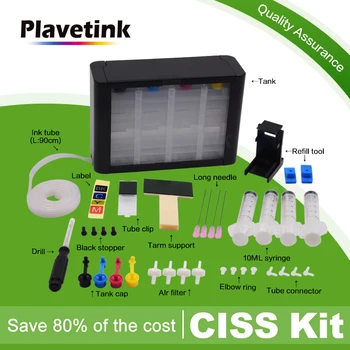 Plavetink Uyumlu DIY Ciss Mürekkep Tankı İçin HP 61 XL İçin hp 61 HP için kartuş Deskjet 1000 1050 1055 2000 2050 Yazıcı