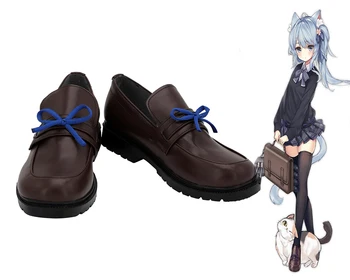 Azur Lane Asashio Sınıf Destroyer Cosplay Ayakkabı Kahverengi Çizmeler Özel Herhangi Boyutu Yapılan