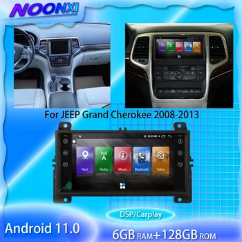 128G Android 11 Jeep Grand Cherokee 2008 -2013 İçin Araba Radyo Multimedya DVD oynatıcı Stereo Alıcısı GPS Navigasyon 2Din Kafa Ünitesi