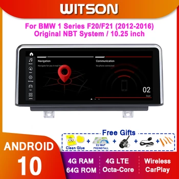 WITSON Android 10.0 8 çekirdekli Araba multimedya oynatıcı BMW Serisi İçin F20/F21 2012 2013 2014 2015 2016 NBT