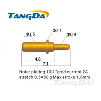 Tangda pogo pinli konnektör DHL D 2.1*7.1 Hmm bahar yüksek akım probu 2A kaplama 10u
