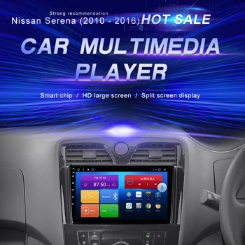 Nıssan Serena İçin Android araç DVD oynatıcı (2010-2016) araba Radyo Multimedya Video Oynatıcı Navigasyon GPS Android10. 0 Çift Din