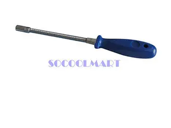1 Adet Mavi Kolu 7mm Hex Soket Anahtarı Bahar Anahtarı 27 cm Uzun