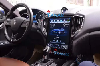 12.1 inç Android araba GPS navigasyon multimedya oynatıcı-Maserati Ghibli 2014-2016 araba radyo tesla dikey ekran DVD oynatıcı