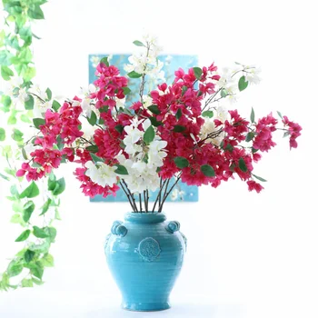 Erik Bossom yapay çiçek Şube DIY Ev Çiçek Düzenleme Süs Düğün Parti Dekor Sahte Çiçekler