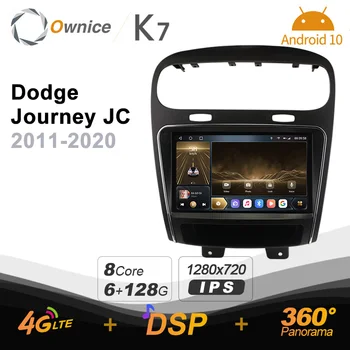 Ownice 6G + 128G Android 10.0 Araba Radyo Dodge Yolculuk JC 2011 - 2020 Multimedya Oynatıcı Video Ses 4G LTE GPS Navi