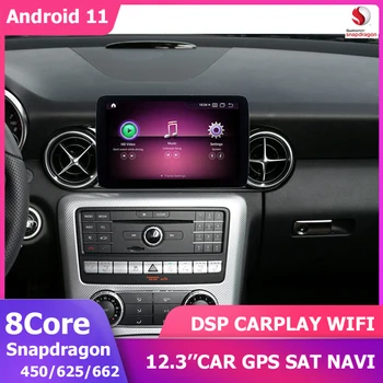 Araba GPS Oynatıcı Android 11 DSP Carplay Mercedes Benz SLK SLC SL Sınıfı R172 R231 2011-2018 NTG4.5/5.0 BT 8 Çekirdekli Snapdragon 662